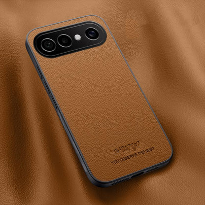 For vivo S50 Pro mini HUIYI Leather Magnetic Phone Case - Brown - EDA007535034E
