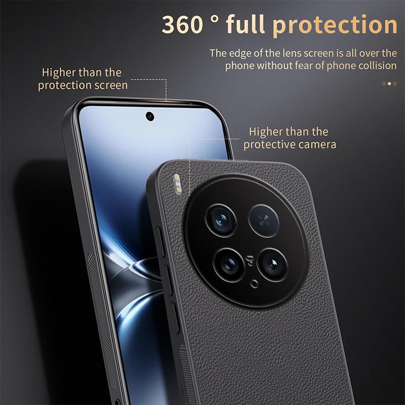 For vivo X200 Ultra HUIYI Leather Magnetic Phone Case - Blue - EDA007535038A