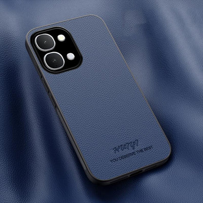 For vivo Y31d 4G HUIYI Leather Magnetic Phone Case - Blue - EDA007535045A