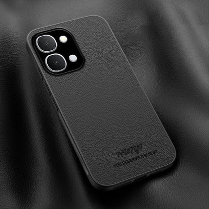 For vivo Y31d 4G HUIYI Leather Magnetic Phone Case - Black - EDA007535045B