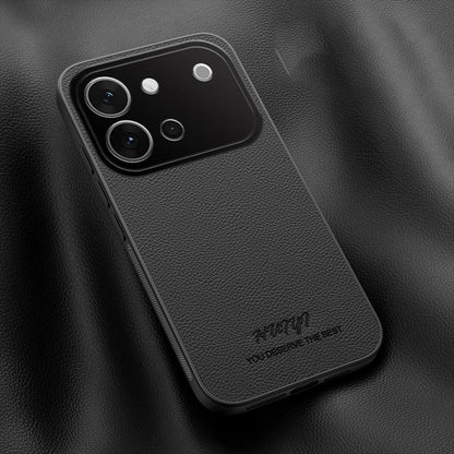 For vivo S60 5G HUIYI Leather Magnetic Phone Case - Black - EDA007535049B