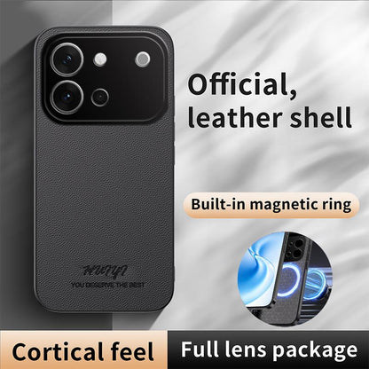 For vivo S60 5G HUIYI Leather Magnetic Phone Case - White - EDA007535049D