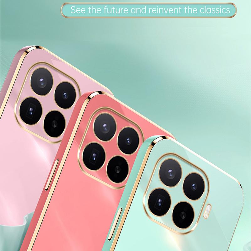 For Xiaomi 17T Pro 5G XINLI Straight Edge 6D Electroplate TPU Phone Case with Ring Holder - White - EDA007549815C