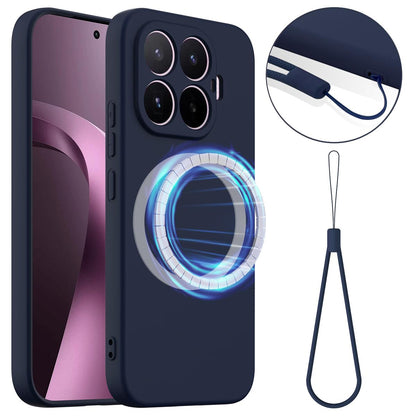 For Xiaomi 17T 5G Shockproof Silicone Magsafe Phone Case - Navy Blue - EDA007550711A