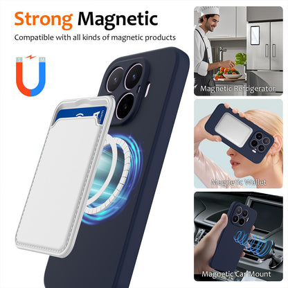 For Xiaomi 17T 5G Shockproof Silicone Magsafe Phone Case - Navy Blue - EDA007550711A