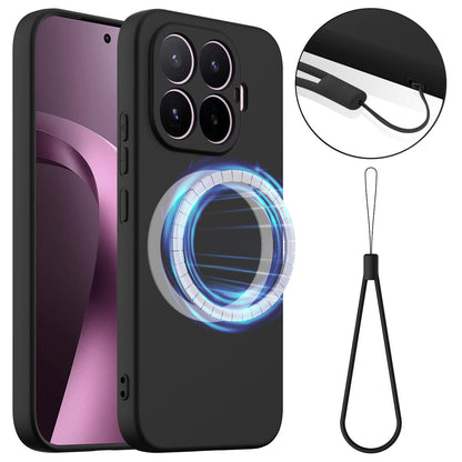 For Xiaomi 17T 5G Shockproof Silicone Magsafe Phone Case - Black - EDA007550711B
