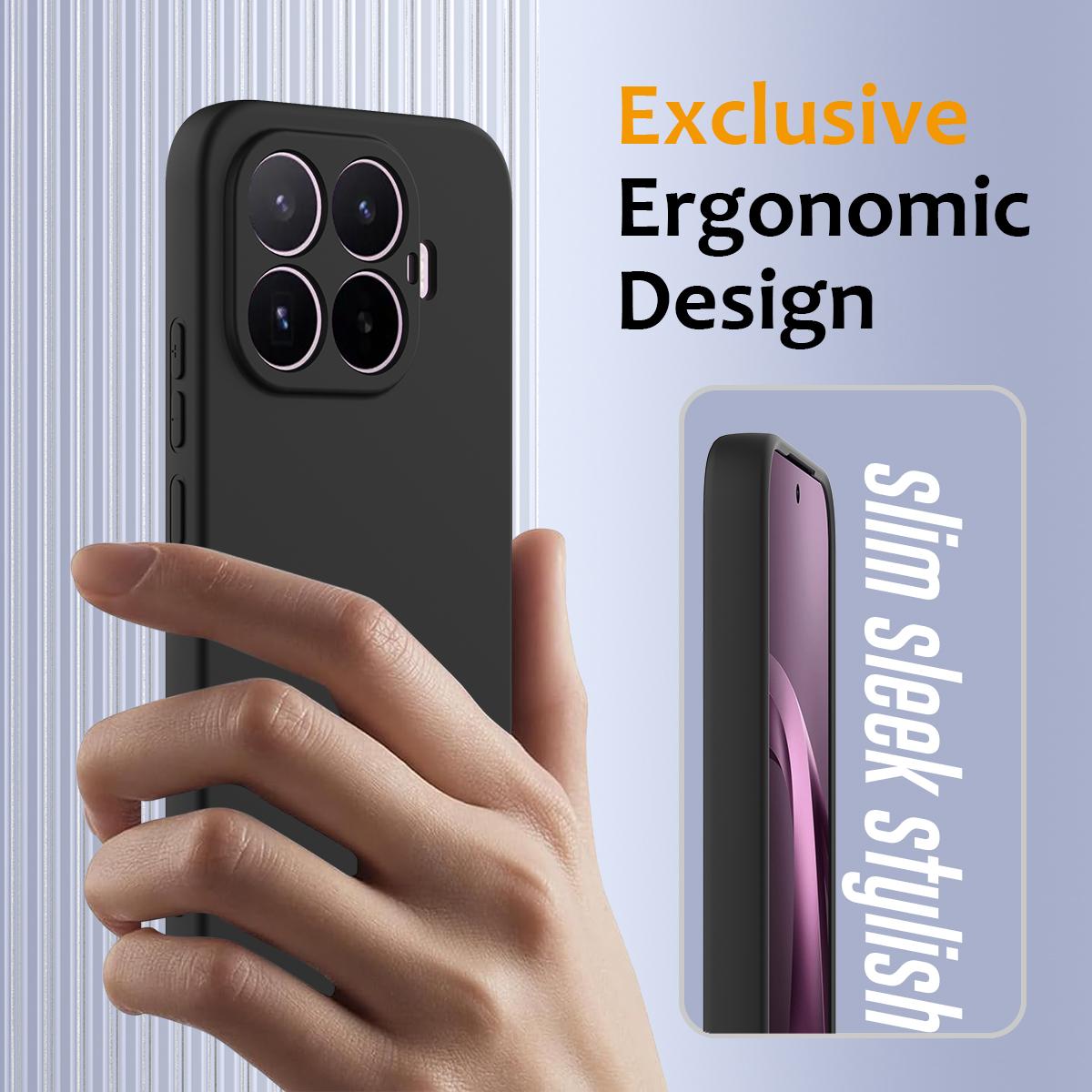 For Xiaomi 17T 5G Shockproof Silicone Magsafe Phone Case - Black - EDA007550711B