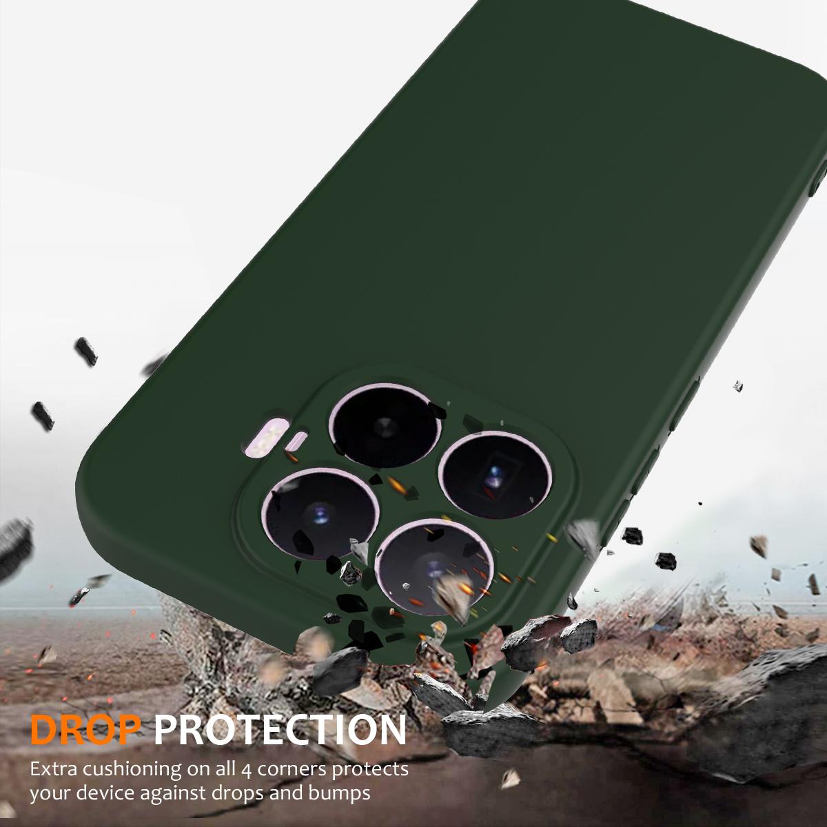 For Xiaomi 17T 5G Shockproof Silicone Magsafe Phone Case - Dark Green - EDA007550711D