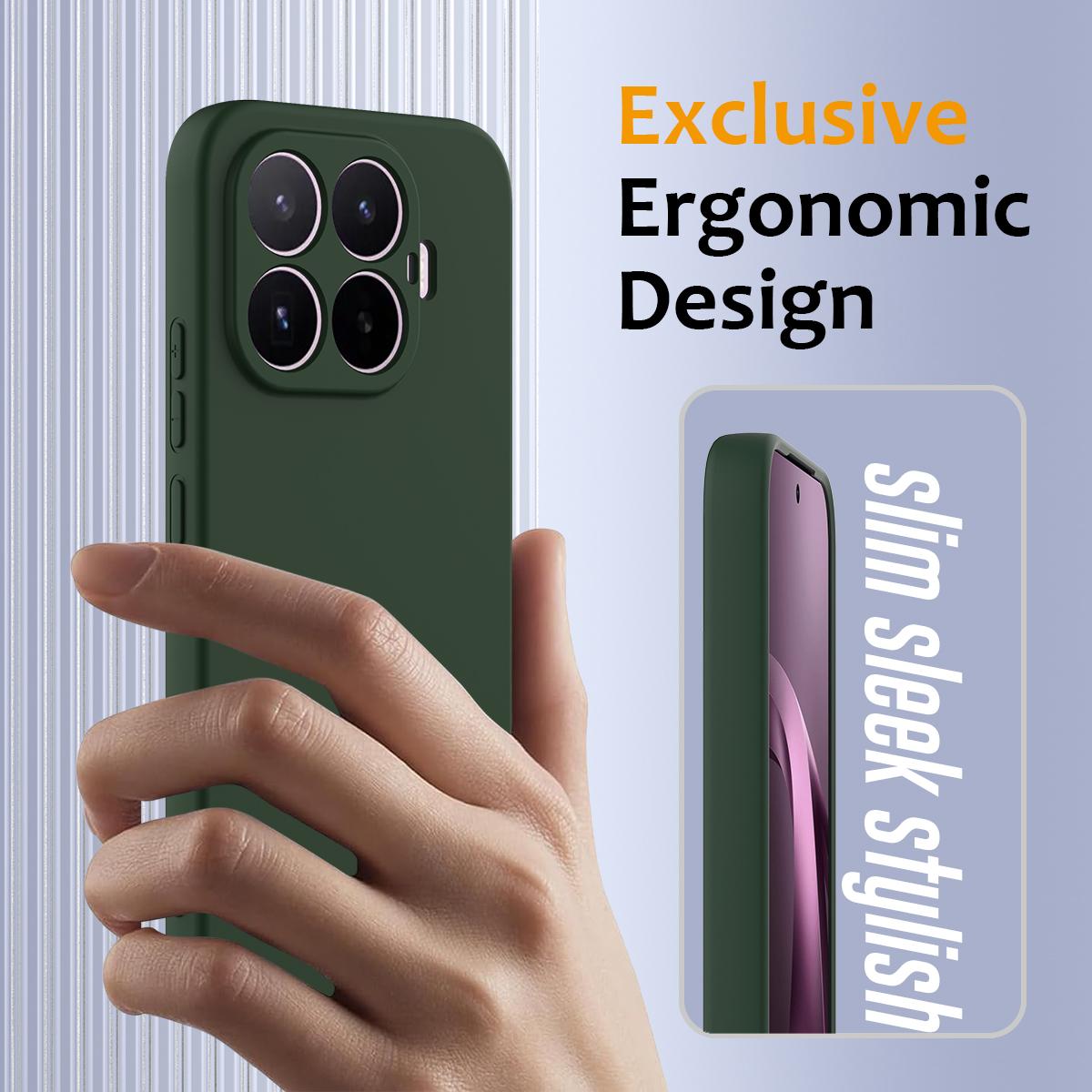 For Xiaomi 17T 5G Shockproof Silicone Magsafe Phone Case - Dark Green - EDA007550711D