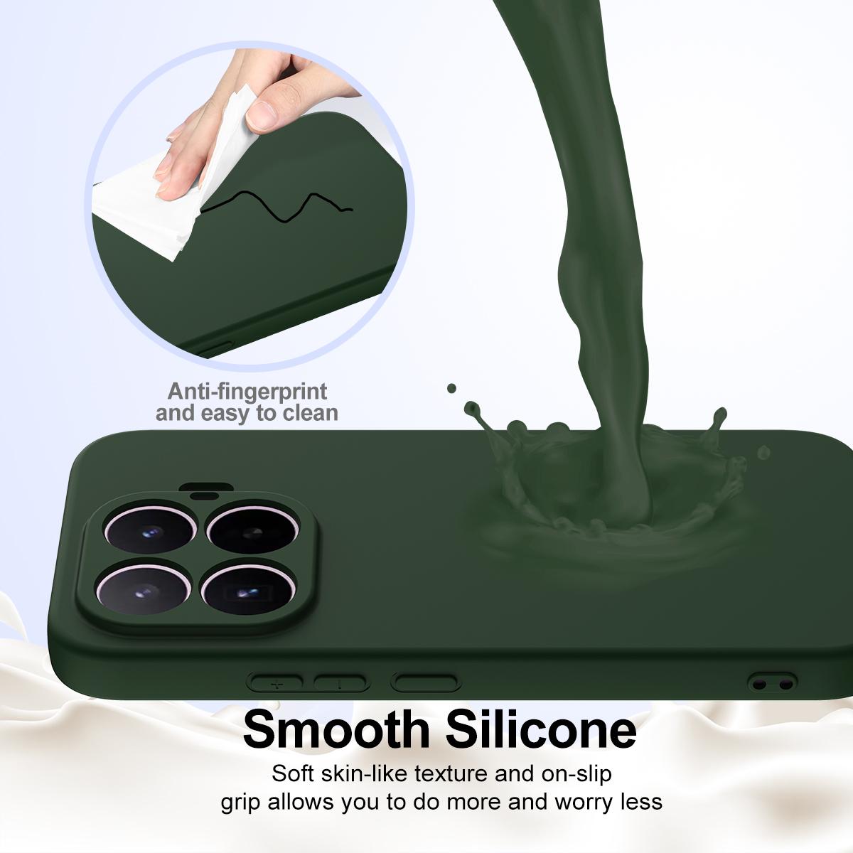 For Xiaomi 17T 5G Shockproof Silicone Magsafe Phone Case - Dark Green - EDA007550711D
