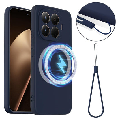 For Xiaomi 17T Pro 5G Shockproof Silicone Magsafe Phone Case - Navy Blue - EDA007550712A
