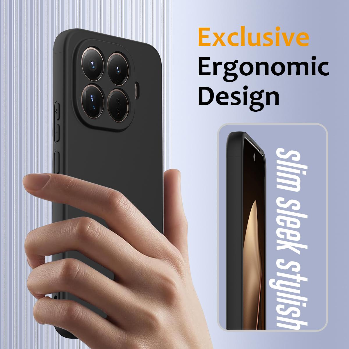 For Xiaomi 17T Pro 5G Shockproof Silicone Magsafe Phone Case - Black - EDA007550712B