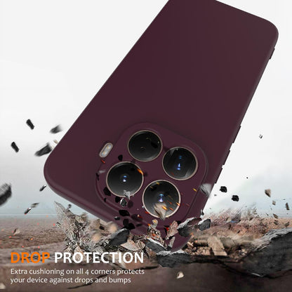 For Xiaomi 17T Pro 5G Shockproof Silicone Magsafe Phone Case - Plum Color - EDA007550712C