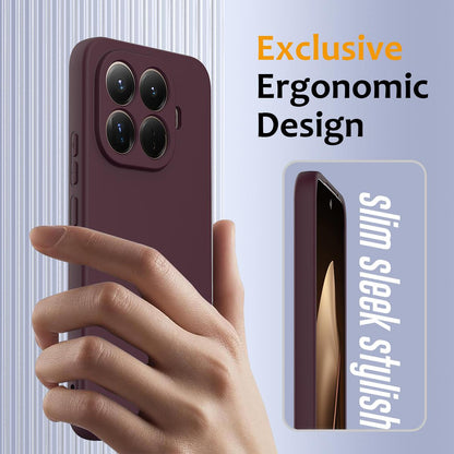 For Xiaomi 17T Pro 5G Shockproof Silicone Magsafe Phone Case - Plum Color - EDA007550712C