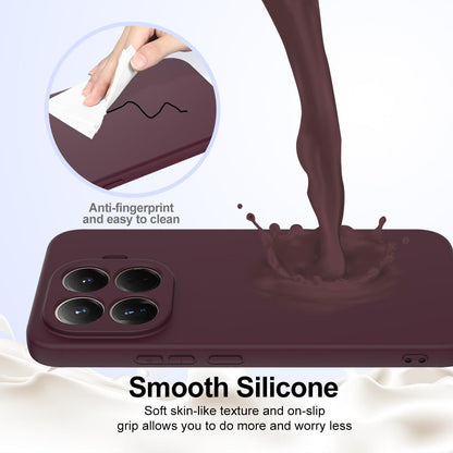 For Xiaomi 17T Pro 5G Shockproof Silicone Magsafe Phone Case - Plum Color - EDA007550712C