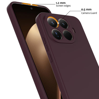 For Xiaomi 17T Pro 5G Shockproof Silicone Magsafe Phone Case - Plum Color - EDA007550712C