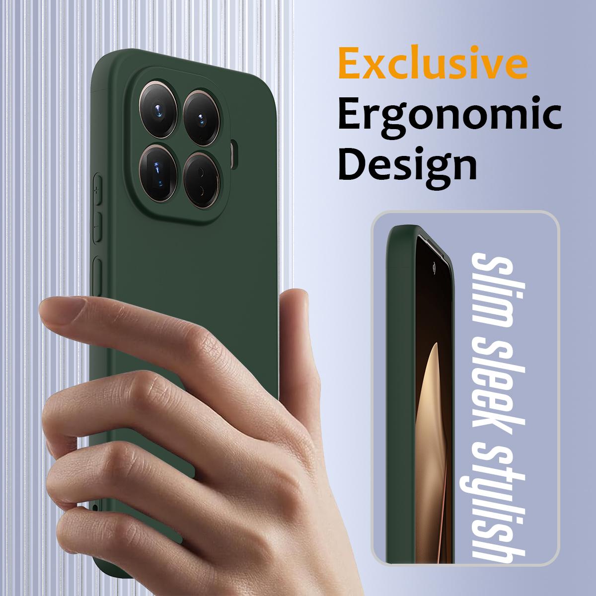 For Xiaomi 17T Pro 5G Shockproof Silicone Magsafe Phone Case - Dark Green - EDA007550712D