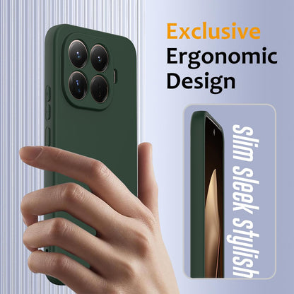 For Xiaomi 17T Pro 5G Shockproof Silicone Magsafe Phone Case - Dark Green - EDA007550712D