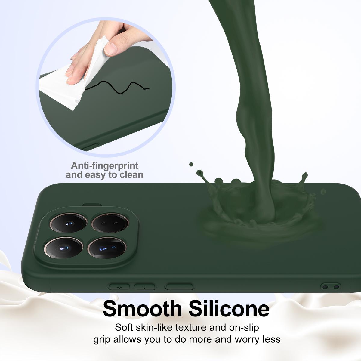 For Xiaomi 17T Pro 5G Shockproof Silicone Magsafe Phone Case - Dark Green - EDA007550712D