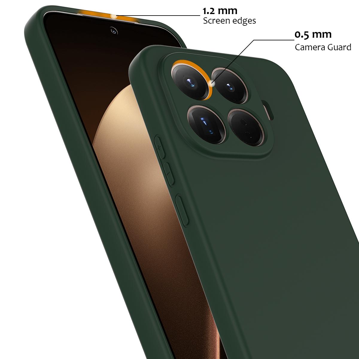 For Xiaomi 17T Pro 5G Shockproof Silicone Magsafe Phone Case - Dark Green - EDA007550712D