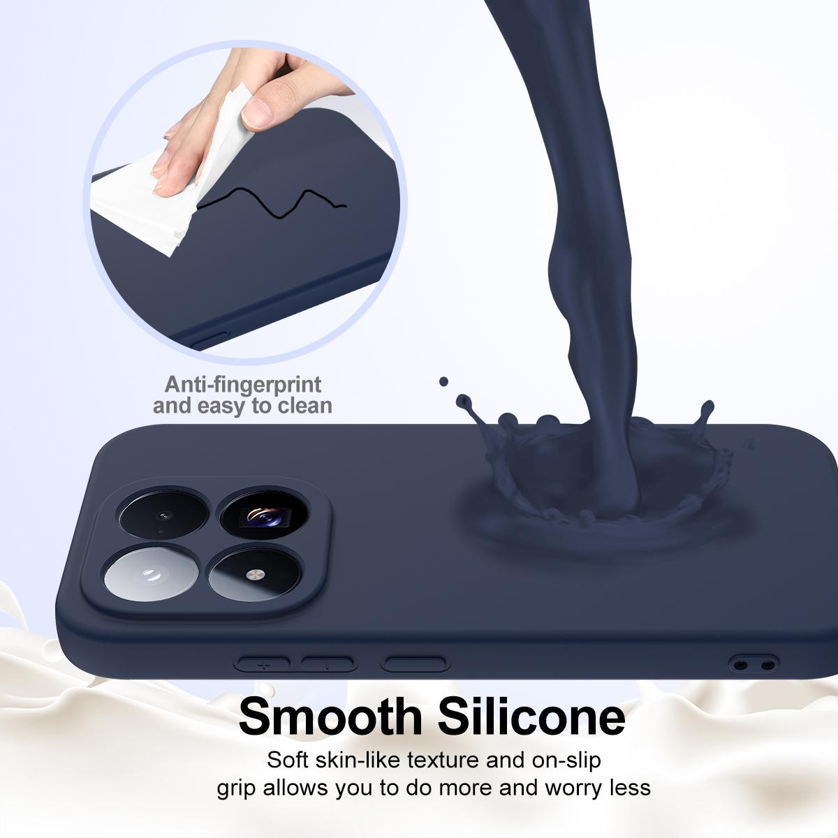 For Xiaomi 17 Max 5G Shockproof Silicone Magsafe Phone Case - Navy Blue - EDA007550713A