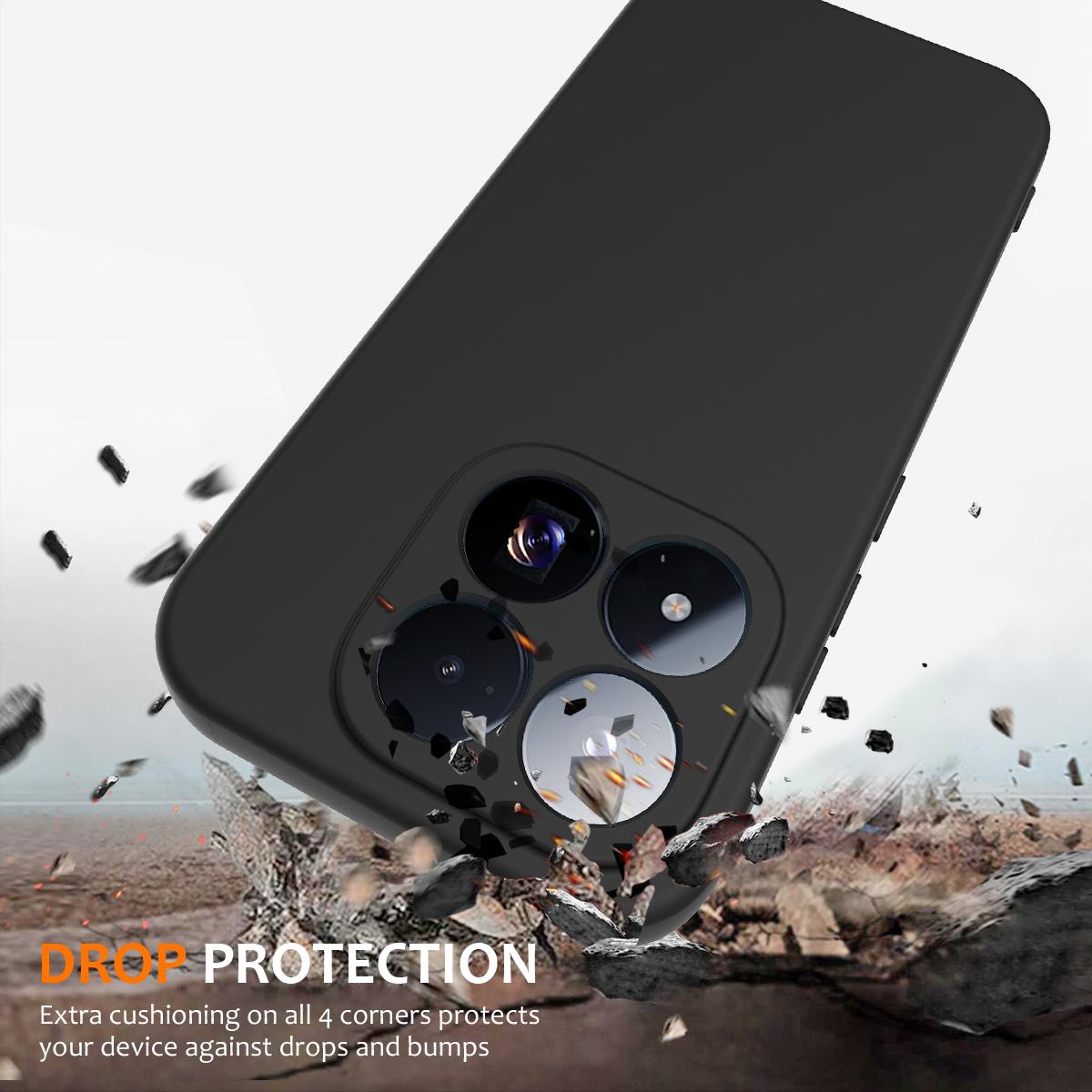 For Xiaomi 17 Max 5G Shockproof Silicone Magsafe Phone Case - Black - EDA007550713B
