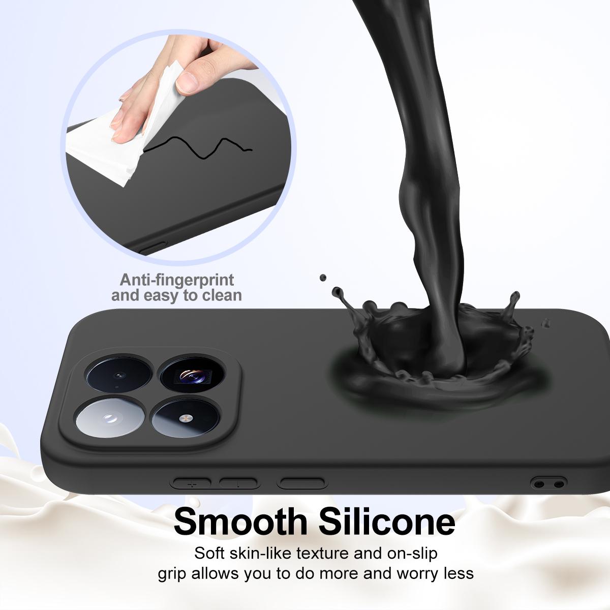 For Xiaomi 17 Max 5G Shockproof Silicone Magsafe Phone Case - Black - EDA007550713B
