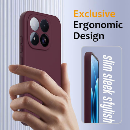 For Xiaomi 17 Max 5G Shockproof Silicone Magsafe Phone Case - Plum Color - EDA007550713C