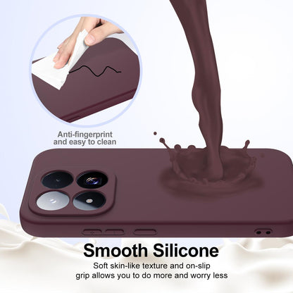 For Xiaomi 17 Max 5G Shockproof Silicone Magsafe Phone Case - Plum Color - EDA007550713C