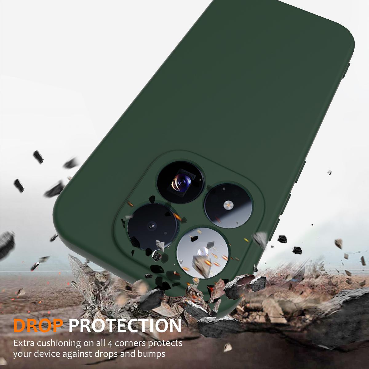 For Xiaomi 17 Max 5G Shockproof Silicone Magsafe Phone Case - Dark Green - EDA007550713D