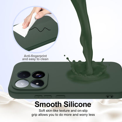 For Xiaomi 17 Max 5G Shockproof Silicone Magsafe Phone Case - Dark Green - EDA007550713D