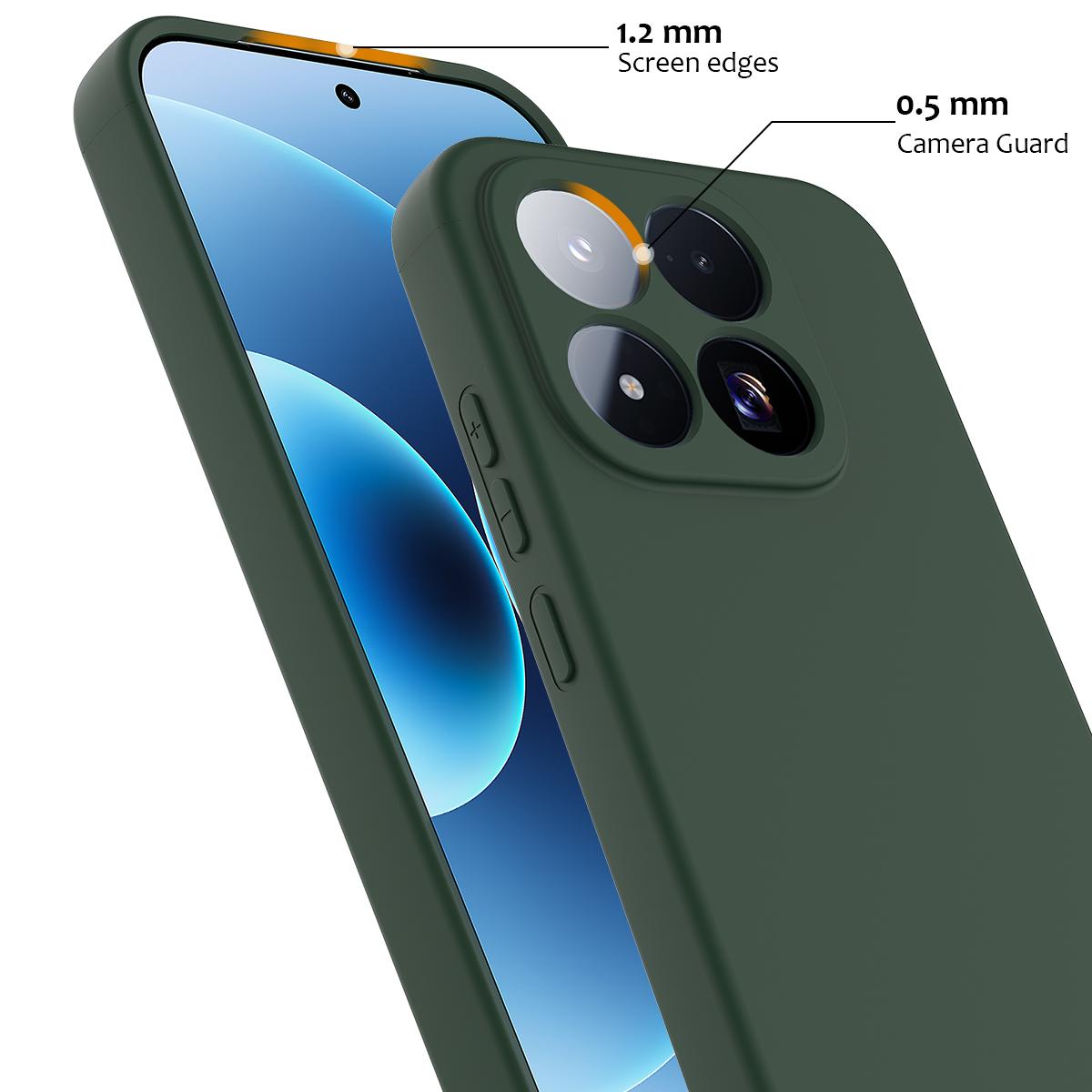 For Xiaomi 17 Max 5G Shockproof Silicone Magsafe Phone Case - Dark Green - EDA007550713D