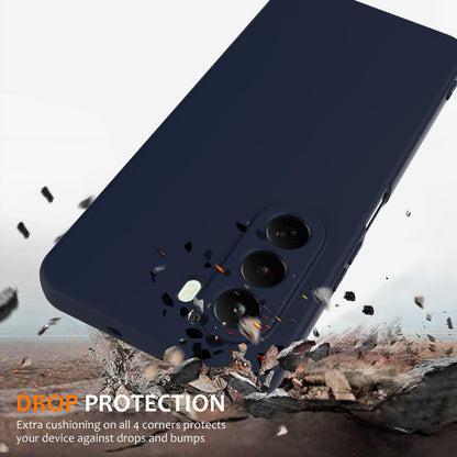 For OnePlus Nord CE 6 Lite / Realme P4x 5G Shockproof Silicone Magsafe Phone Case - Navy Blue - EDA007597909A