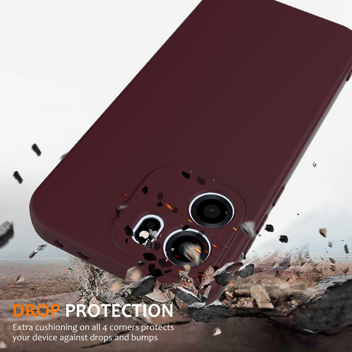 For OnePlus Nord CE 6 5G Shockproof Silicone Magsafe Phone Case - Plum Color - EDA007597910C