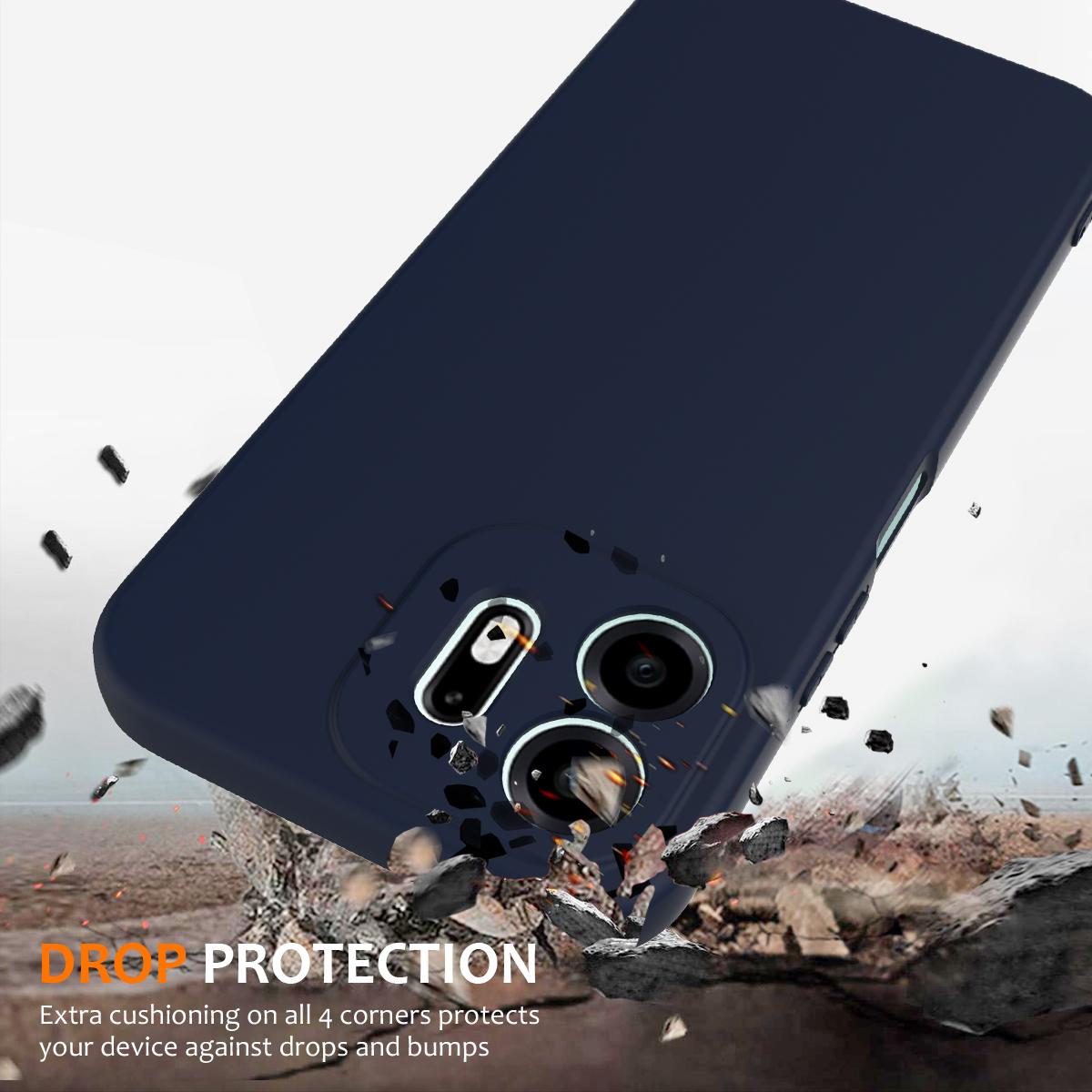 For OnePlus N6 4G Shockproof Silicone Magsafe Phone Case - Navy Blue - EDA007597911A