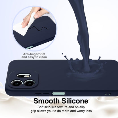 For OnePlus N6 4G Shockproof Silicone Magsafe Phone Case - Navy Blue - EDA007597911A