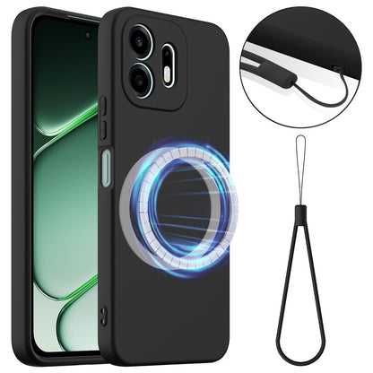 For OnePlus N6 4G Shockproof Silicone Magsafe Phone Case - Black - EDA007597911B