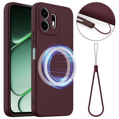 For OnePlus N6 4G Shockproof Silicone Magsafe Phone Case - Plum Color - EDA007597911C