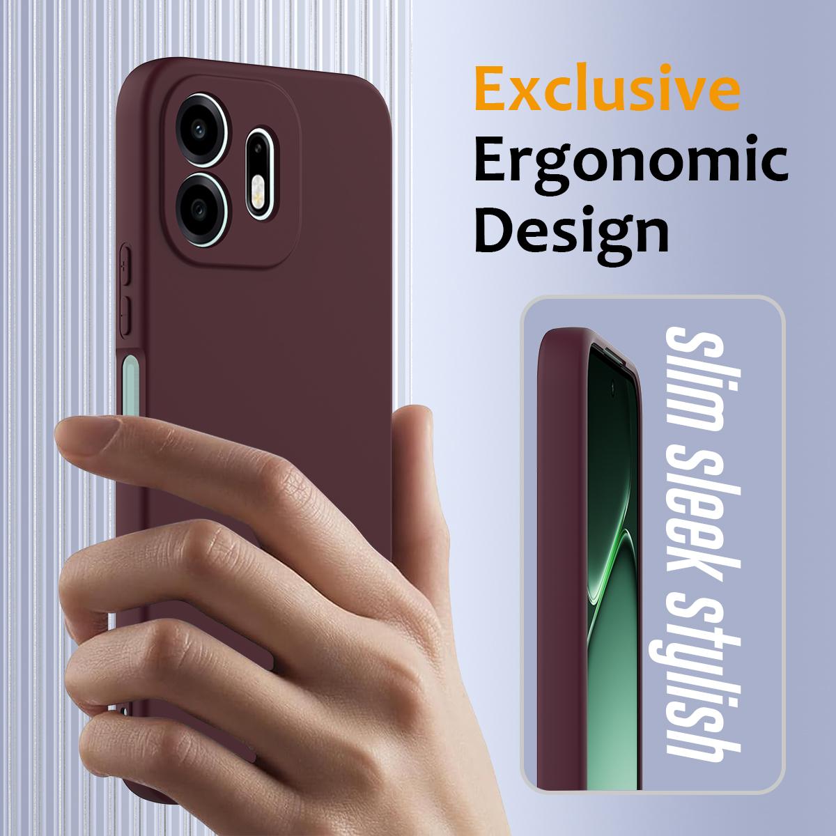 For OnePlus N6 4G Shockproof Silicone Magsafe Phone Case - Plum Color - EDA007597911C