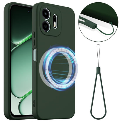 For OnePlus N6 4G Shockproof Silicone Magsafe Phone Case - Dark Green - EDA007597911D