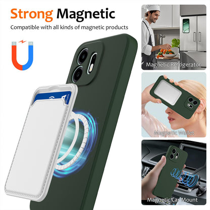 For OnePlus N6 4G Shockproof Silicone Magsafe Phone Case - Dark Green - EDA007597911D