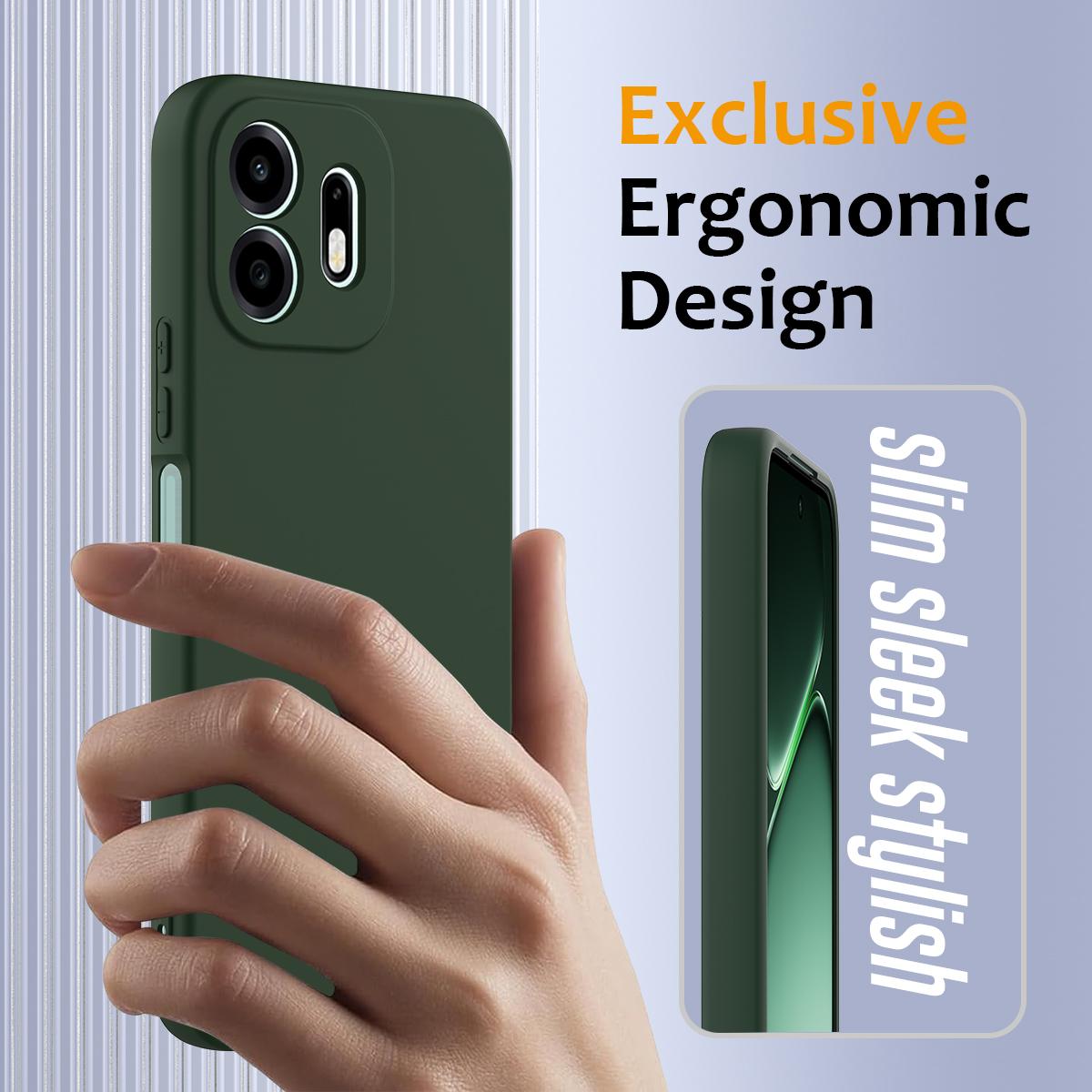 For OnePlus N6 4G Shockproof Silicone Magsafe Phone Case - Dark Green - EDA007597911D