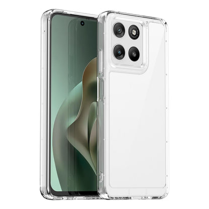 For Motorola Moto G47 5G Colorful Series Acrylic Hybrid TPU Phone Case - Transparent - EDA007598228E