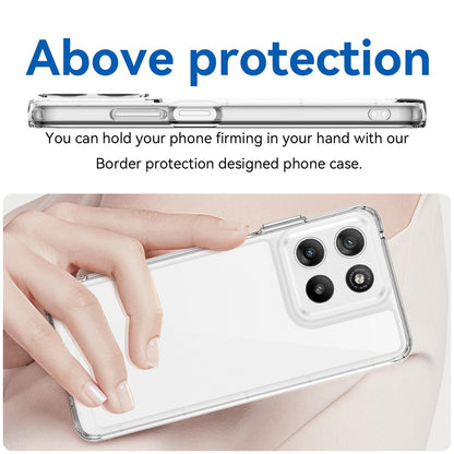 For Motorola Moto G47 5G Colorful Series Acrylic Hybrid TPU Phone Case - Transparent - EDA007598228E