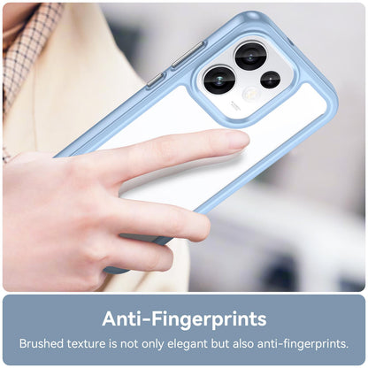 For OPPO Reno16 5G Global Colorful Series Acrylic Hybrid TPU Phone Case - Blue - EDA007598334B