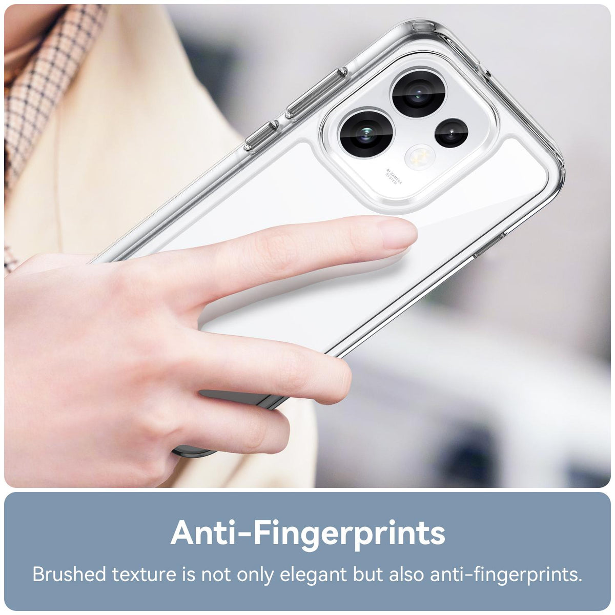 For OPPO Reno16 5G Global Colorful Series Acrylic Hybrid TPU Phone Case - Transparent - EDA007598334E