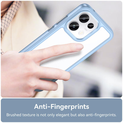 For OPPO Reno16 F 5G Colorful Series Acrylic Hybrid TPU Phone Case - Blue - EDA007598335B