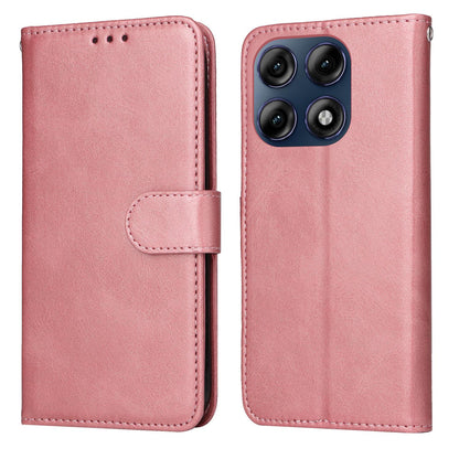 For Motorola Edge 70 Pro 5G Classic Calf Texture Flip Leather Phone Case - Rose Gold - EDA007600218D