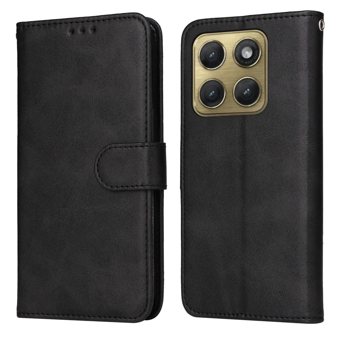 For Motorola Edge 5G 2026 Classic Calf Texture Flip Leather Phone Case - Black - EDA007600219B