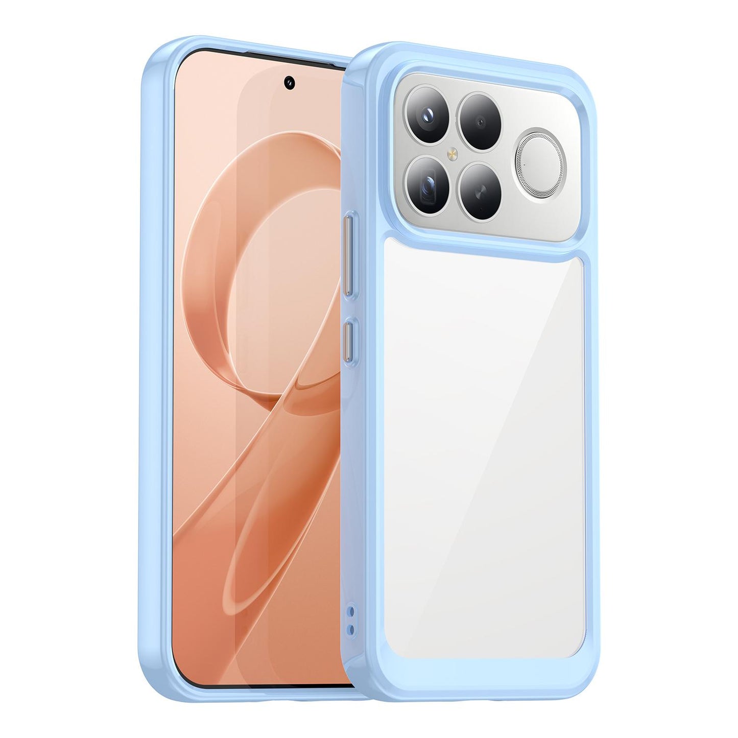 For Redmi K90 Pro Max / Poco F8 Ultra Colorful Series Acrylic Hybrid TPU Phone Case(Blue)